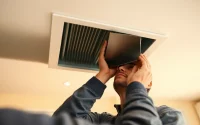 Air duct cleaning Salt Lake City: A technician inspecting ducts ensuring clean air quality.