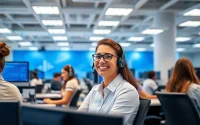 Engaged agents in Tijuana call centers providing exceptional customer support.