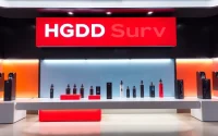 Buy HQD Surv kaufen - sleek e-cigarette display showcasing various flavors and colors.