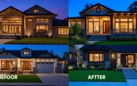 Stunning modern exterior renovations enhancing home appeal with updated siding, fresh colors, and landscaping.