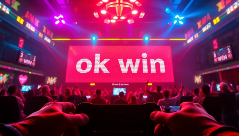 Celebrate your ok win with an engaging gaming experience highlighted by digital scores and vibrant atmosphere.