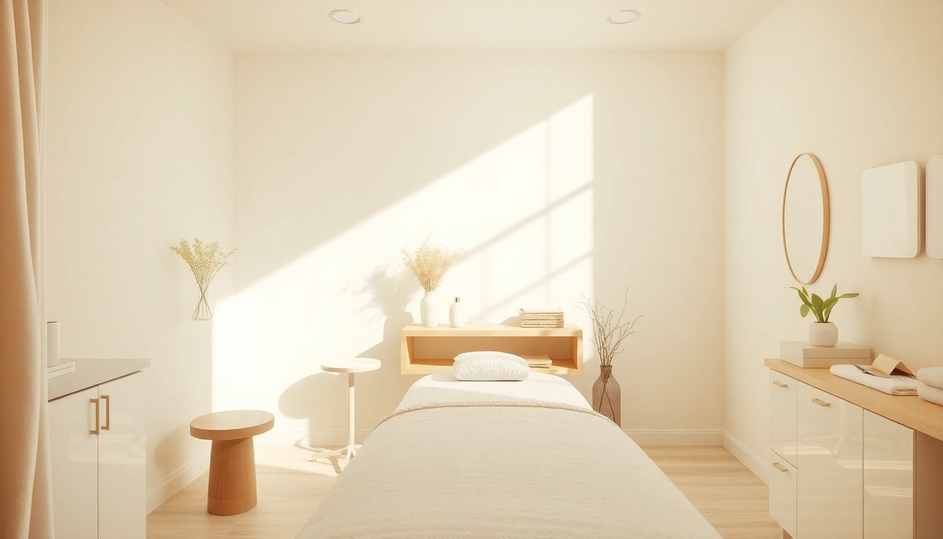 Experience Faltenbehandlung Zürich in a calming beauty treatment room with soft lighting and elegant decor.