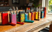 Showcasing diverse dummy vapes price options with eye-catching designs and colors for vape enthusiasts.