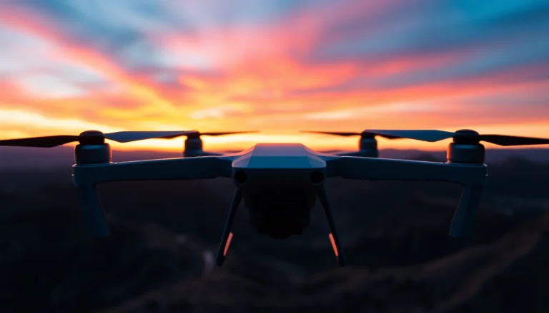 Capture stunning aerial shots on how to start a drone photography business with beautiful sunsets.