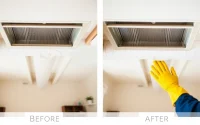 Air duct cleaning service in Salt Lake City, Utah, showcasing pristine ducts and a clean environment.