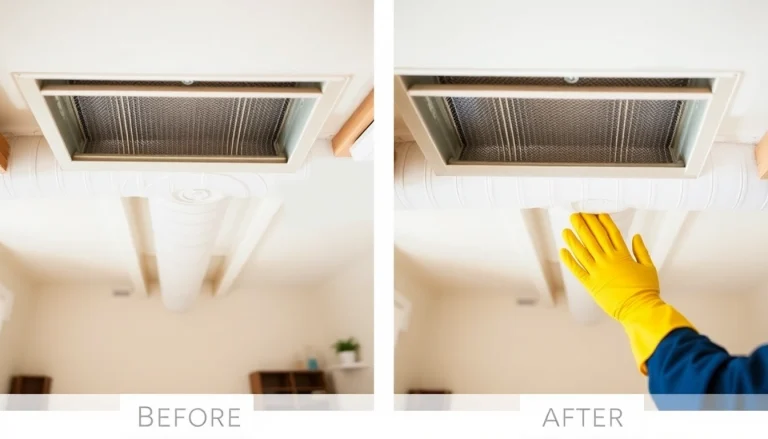 Air duct cleaning service in Salt Lake City, Utah, showcasing pristine ducts and a clean environment.