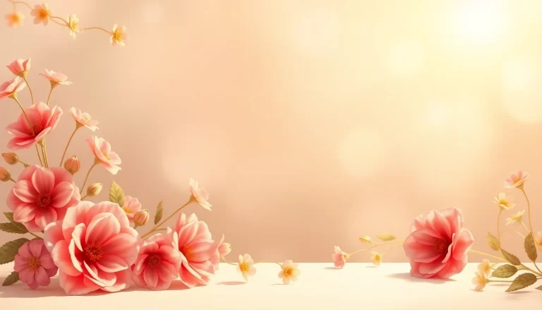 Create a stunning invitation card featuring floral design and warm colors, perfect for events.