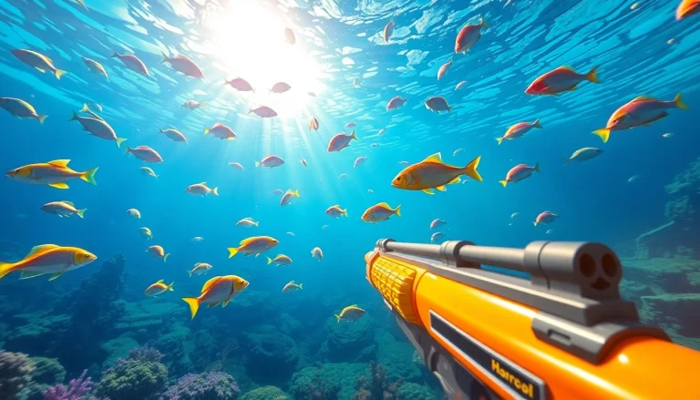 Engage in thrilling slot tembak ikan online action with colorful fish and dynamic gameplay visuals.