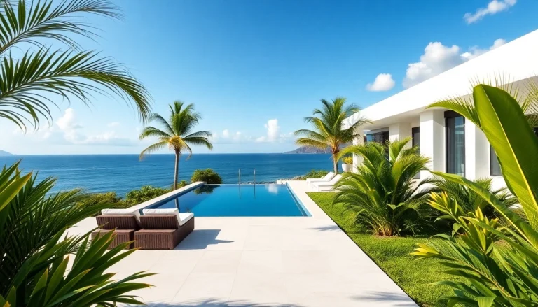 Enjoy the stunning modern luxury villas St Martin, featuring breathtaking ocean views and lush tropical surroundings.