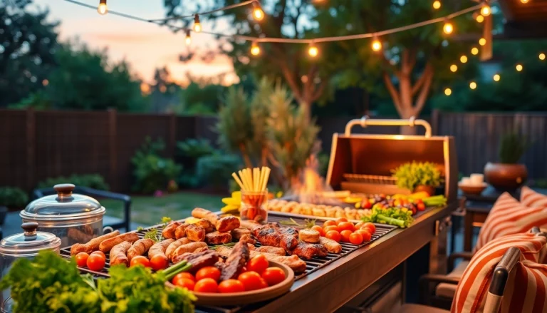 Delicious spread prepared by a Caterer für Grillbuffet und BBQ in Berlin, showcasing grilled meats and vibrant vegetables.
