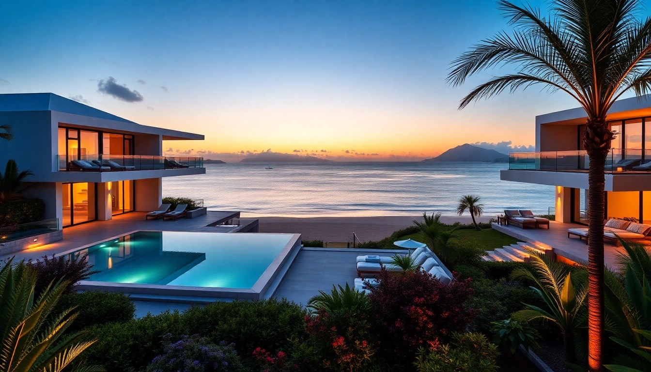 Stunning modern luxury villas in St. Martin feature oceanfront views and private infinity pools.