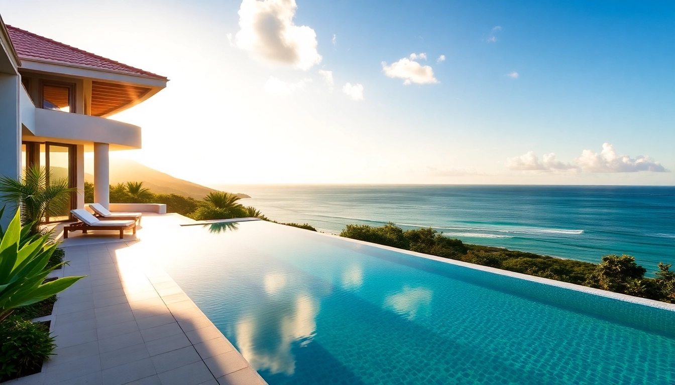 Experience stunning oceanview modern luxury villas in St Martin, featuring private pools and exquisite architecture.