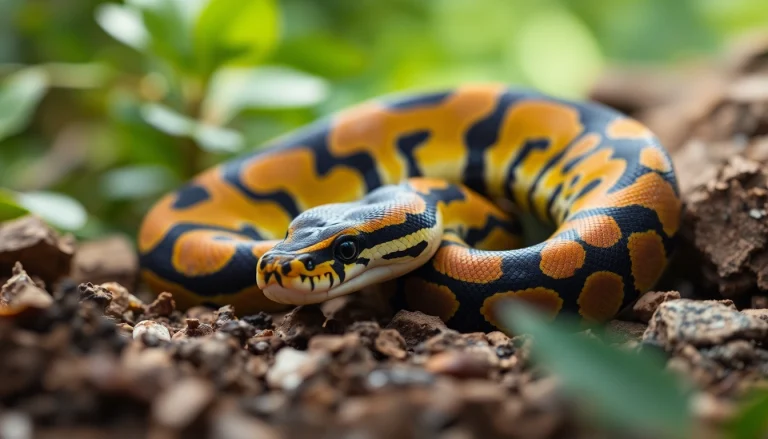 View a unique Volta ball python for sale​ showcasing its vibrant patterns and captivating colors.
