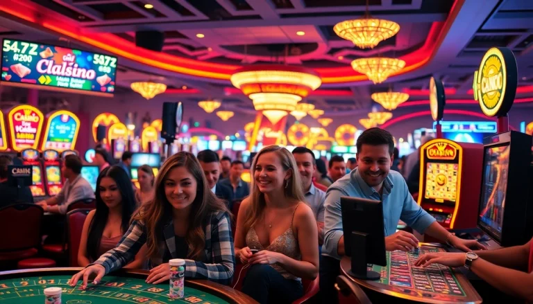 Engage with thrilling experiences at online casinos featuring diverse players and vibrant atmosphere.