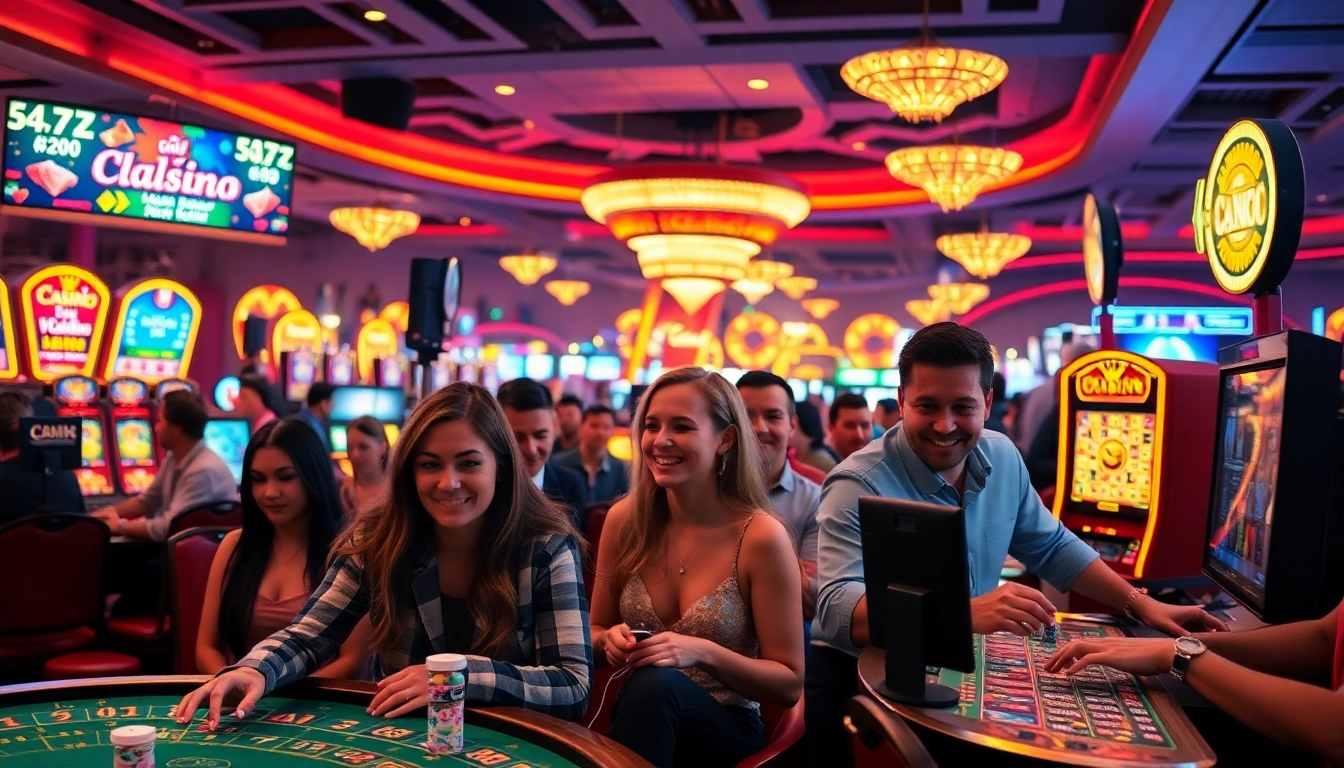 Engage with thrilling experiences at online casinos featuring diverse players and vibrant atmosphere.