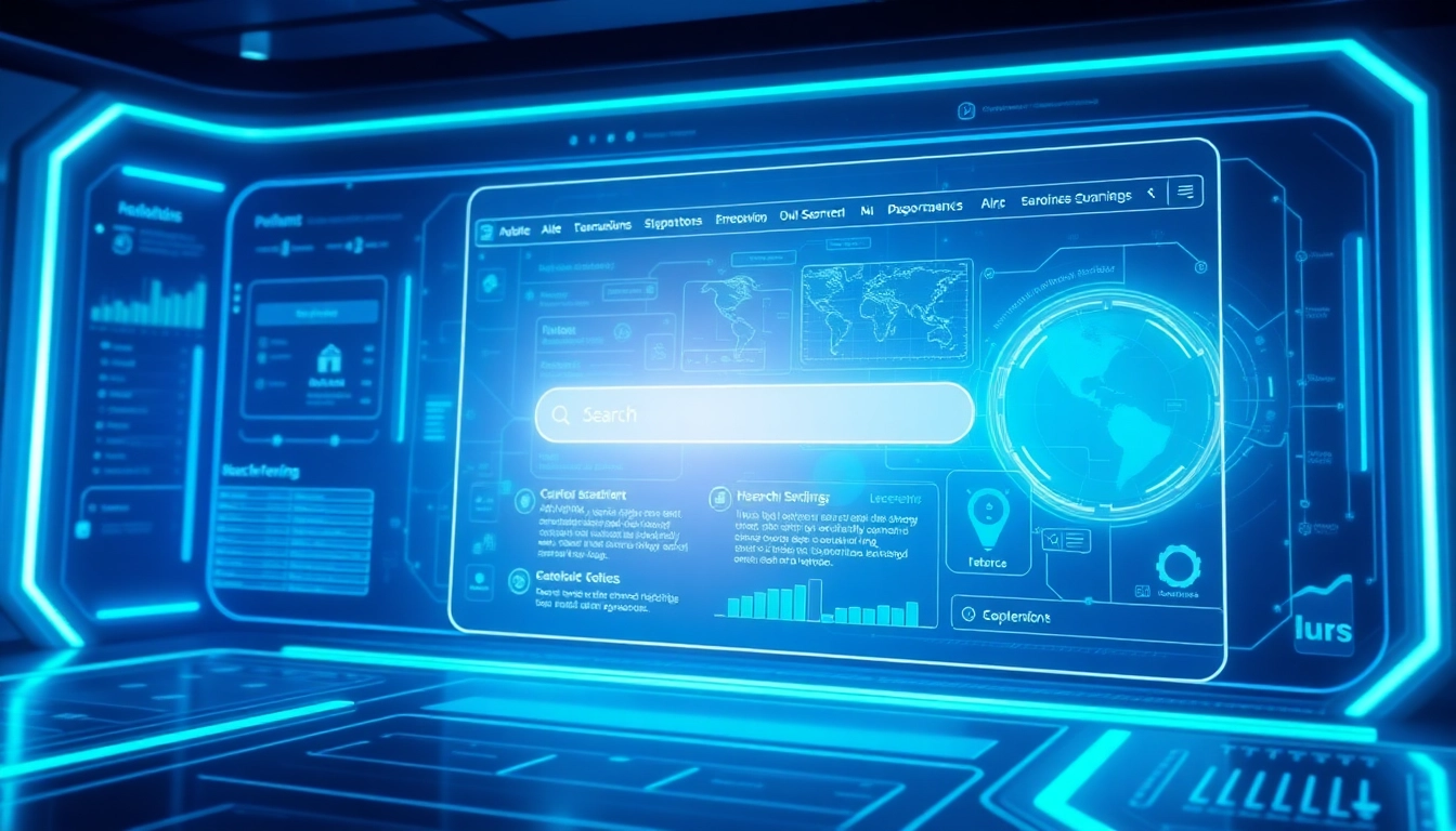 The AI search engine displays interactive results and features, highlighting its advanced capabilities for users.