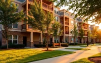 Discover mcdonough ga apartments featuring modern design and lush landscaping.