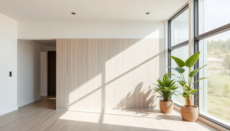 Enhance your space with a sliding partition wall that elegantly separates areas while maintaining open light.