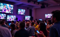 Engaged Live Stream Audience enjoying content across various screens, highlighting interactive experiences.