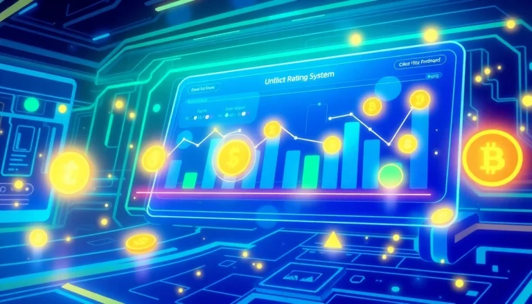 Visualize a token rating system showcasing diverse cryptocurrencies, enhancing user understanding and engagement.