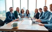 Créer une holding Luxembourgeoise SOPARFI lors d'une réunion professionnelle dynamique.