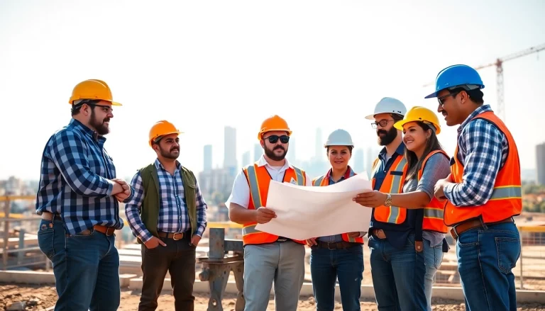 Southern California contractors association members collaborating on a construction project.
