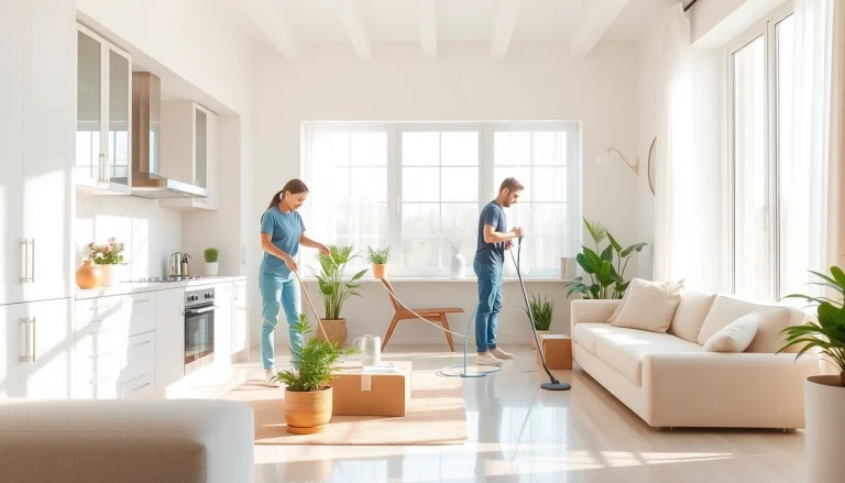 Efficient Move Out Cleaning Camarillo service in a bright and tidy living room.