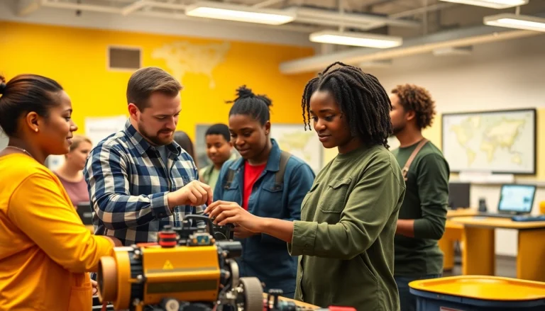 Students learning at a trade school in Knoxville, TN, showcasing hands-on training.