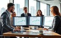 Enhance efficiency by streamlining AP with Axolt in a modern office setting.