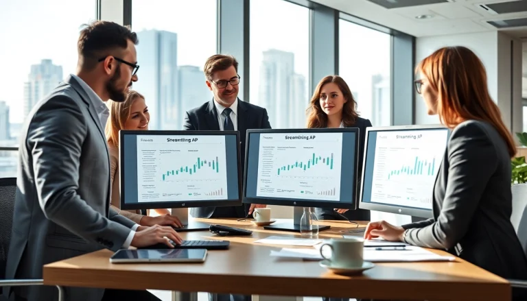 Enhance efficiency by streamlining AP with Axolt in a modern office setting.