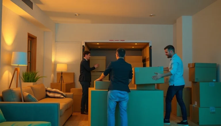 Moving team efficiently packing for clients with Umzugsfirma Erlangen services in action.