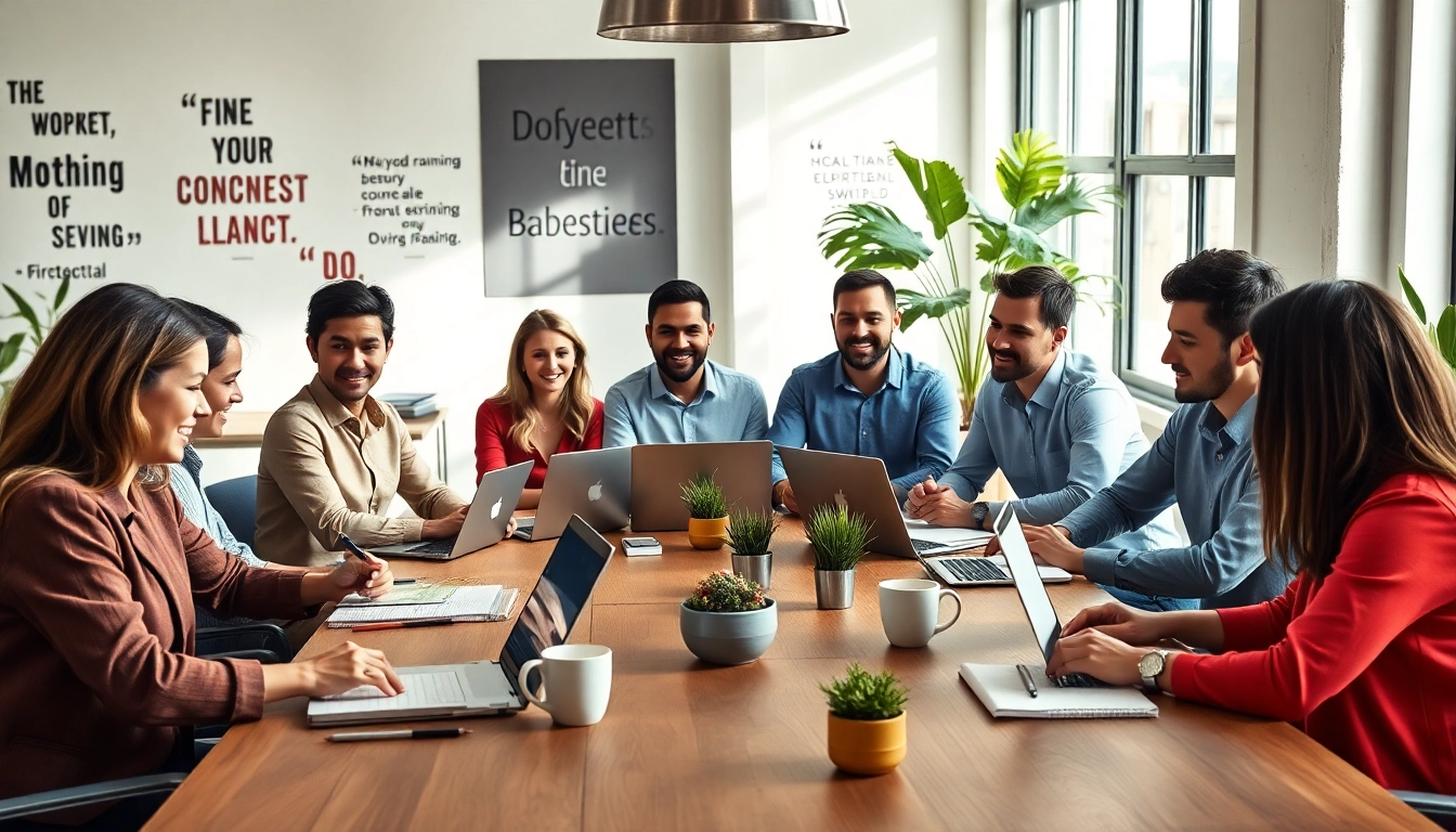 Engaged team discussing Small Business Subscription strategies in a modern office setting.
