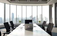 Find modern office space for rent in Bangalore with a stunning city view and ergonomic setup.