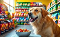 Shop for premium Healthy dog food store Vancouver with a happy dog enjoying nutritious meals.