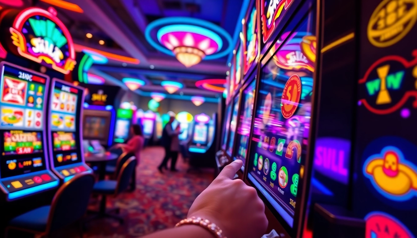 Experience the thrill of JILI Games with vibrant slot machines in a lively casino.