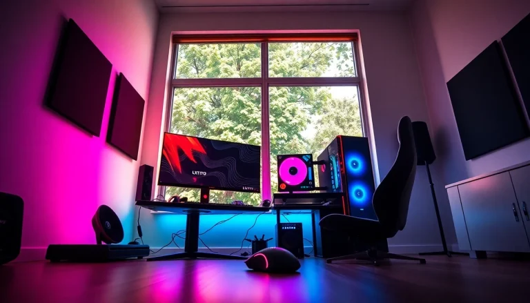 Optimalkan pengalaman bermain LXTOTO dengan setup gaming modern dan pencahayaan RGB yang menarik.