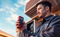 Expert technician performing AC repair in Glendale, AZ, ensuring quality service and reliability.