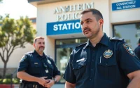 Access Anaheim Police Station inmate information through direct interaction with law enforcement.