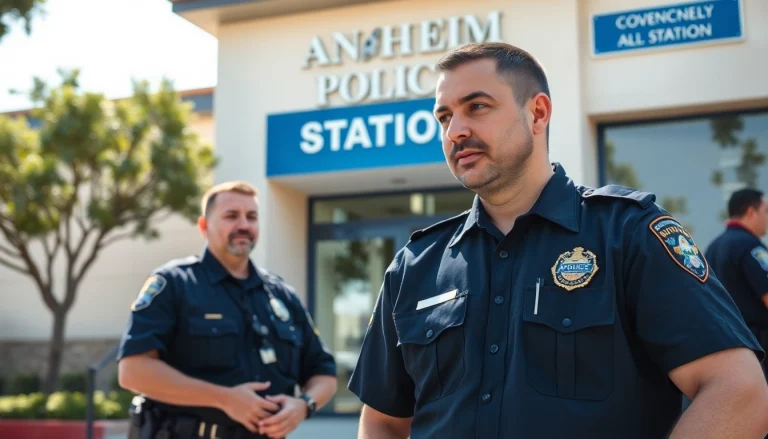Access Anaheim Police Station inmate information through direct interaction with law enforcement.