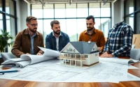 Learn about custom home builders near me through a professional consultation in a bright office.