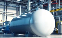 View a high-quality Compressed Air Receiver positioned in an industrial setting, showcasing its critical role.