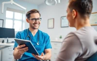 Get expert orthodontic care near me from a welcoming professional in a bright dental clinic.