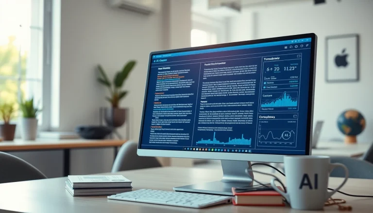 AI checker interface analyzing text, showcasing advanced detection features and tools.
