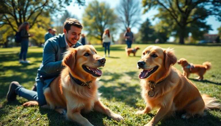 Engaging dog training session in Irvine showcasing positive training methods with a golden retriever.