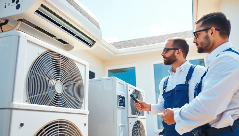 HVAC dealers provide professional air conditioning solutions in a bright, modern setting.