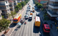 Düzce haber son dakika: Emergency services respond to a traffic accident scene in Düzce with urgency and community involvement.