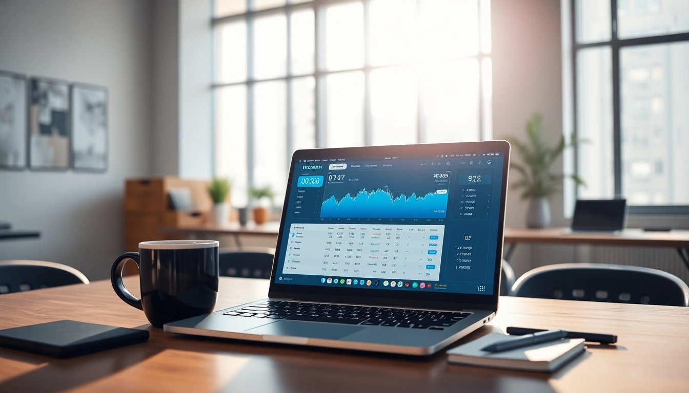 Engage with the kyberswap platform through a professional cryptocurrency trading interface on a sleek laptop.