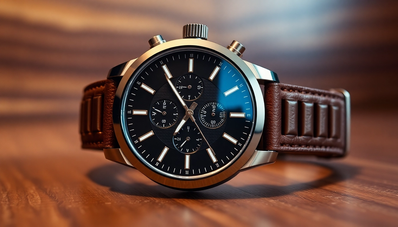 Elegante Herren Armbanduhren mit einem Fokus auf modernes Design und feinen Details.