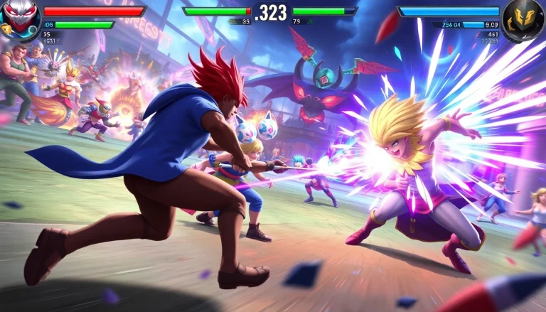 Players strategizing in an exciting dede game, showcasing unique abilities and vibrant environments.