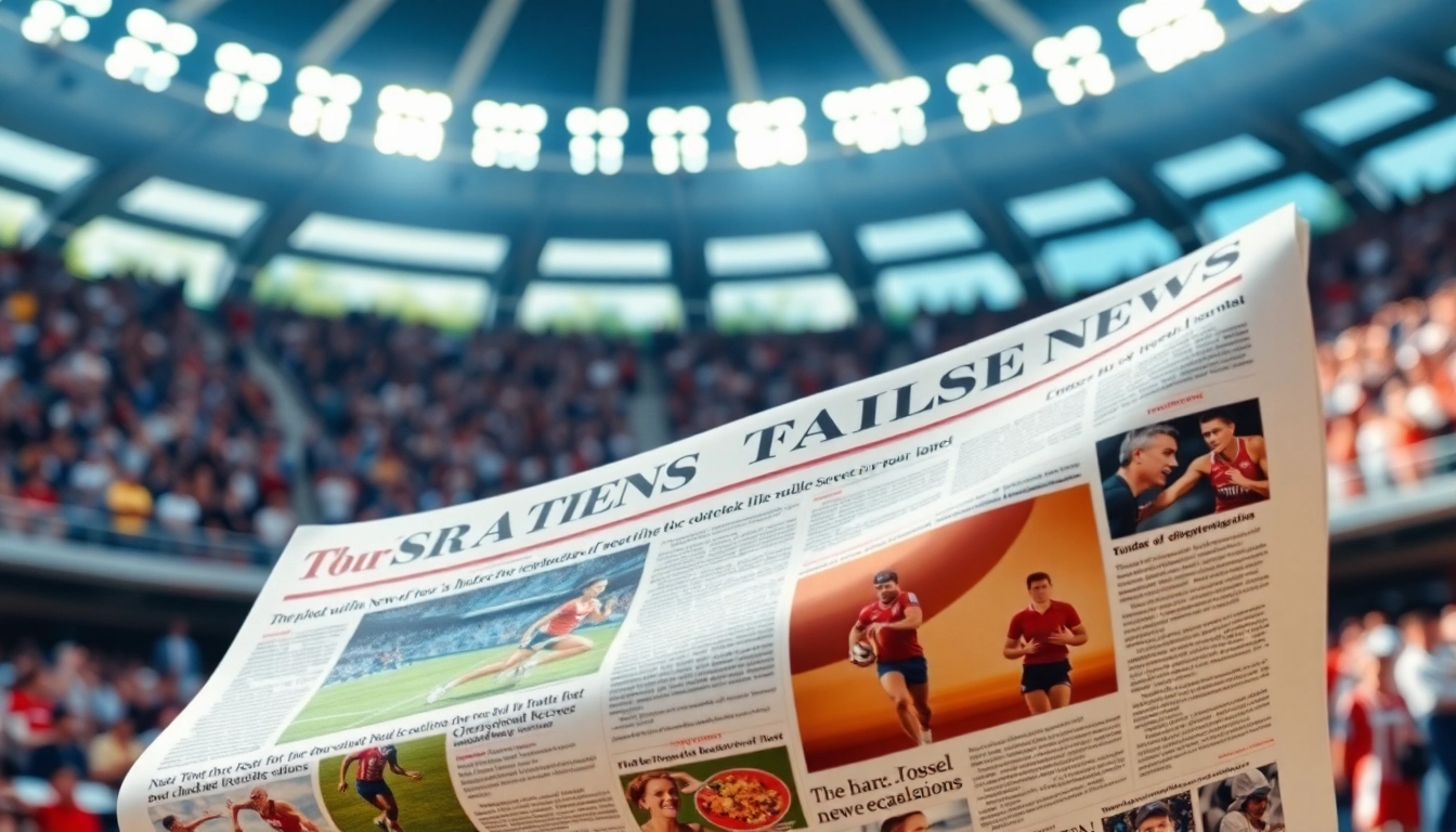 Engaging athlete newspaper showcasing thrilling sports articles and action-packed headlines.